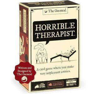 3/$77❤️HORRIBLE THERAPIST card game Exploding Kitten The Oatmeal explicit Age17+